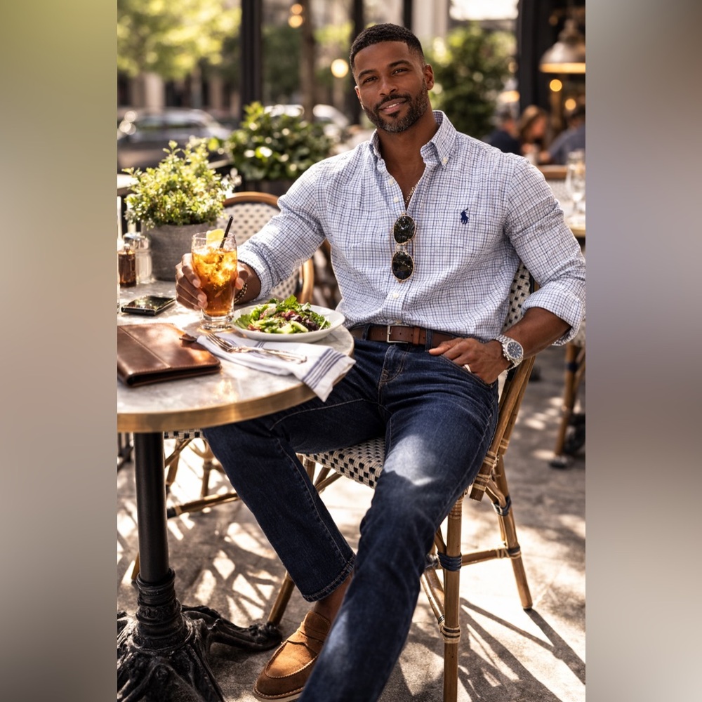 Polo Ralph Lauren Classic Fit Blue Check Button Down Shirt Men’s XXL